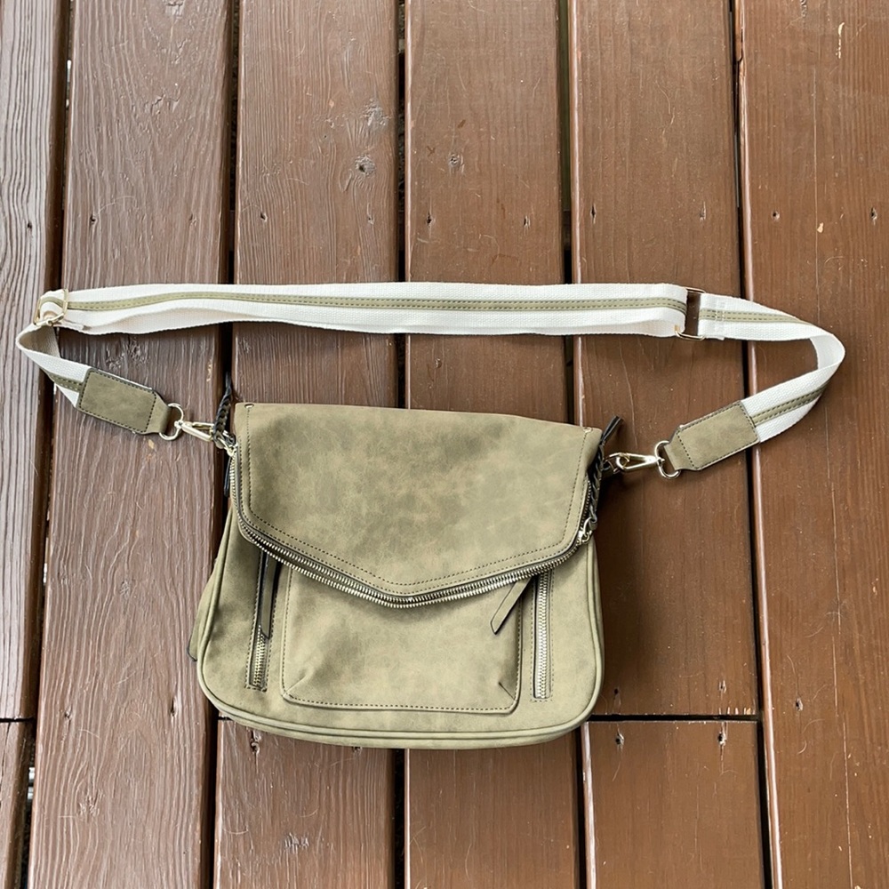Olive green shoulder bag